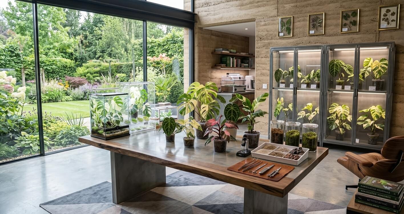 Plantas de una colección particular
